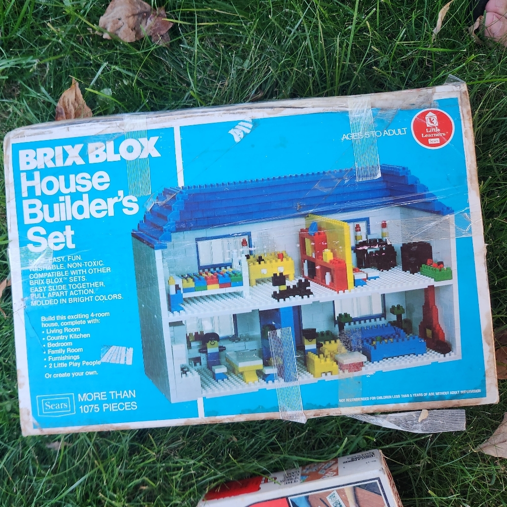 RARE VINTAGE BRIX BLOX HOUSE BUILDERS SET SEARS (Building Blocks)